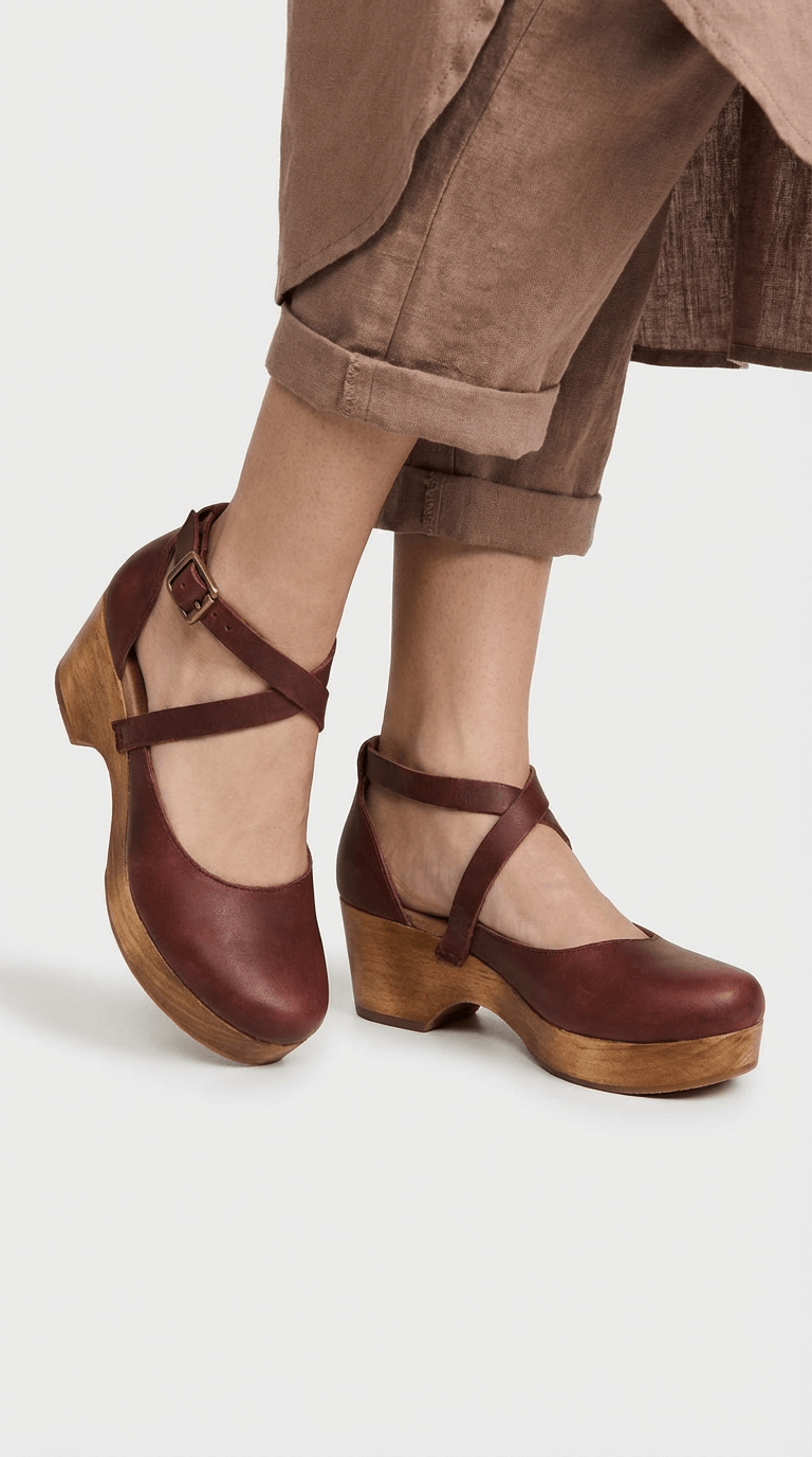 Tacones de cuña con plataforma Solene