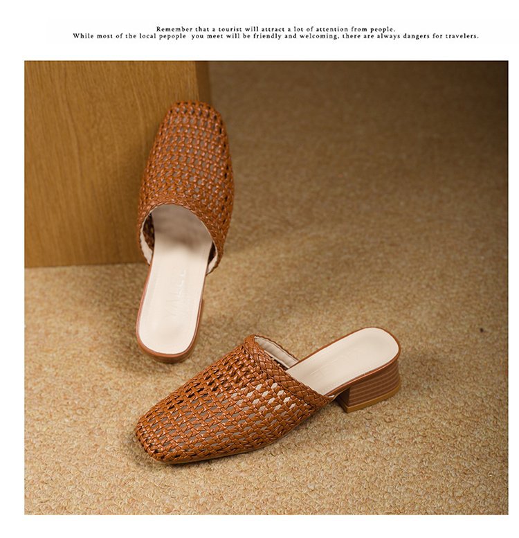 Sandalias planas tejidas de verano para mujer - Breeze