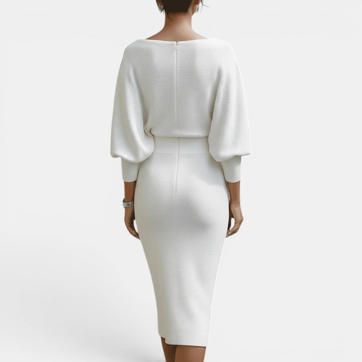 Vestido Corto Mujer Verano Lazo Grande y Perlas