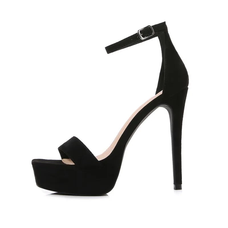 Sandalias de plataforma y pulsera al tobillo - Cyrielle