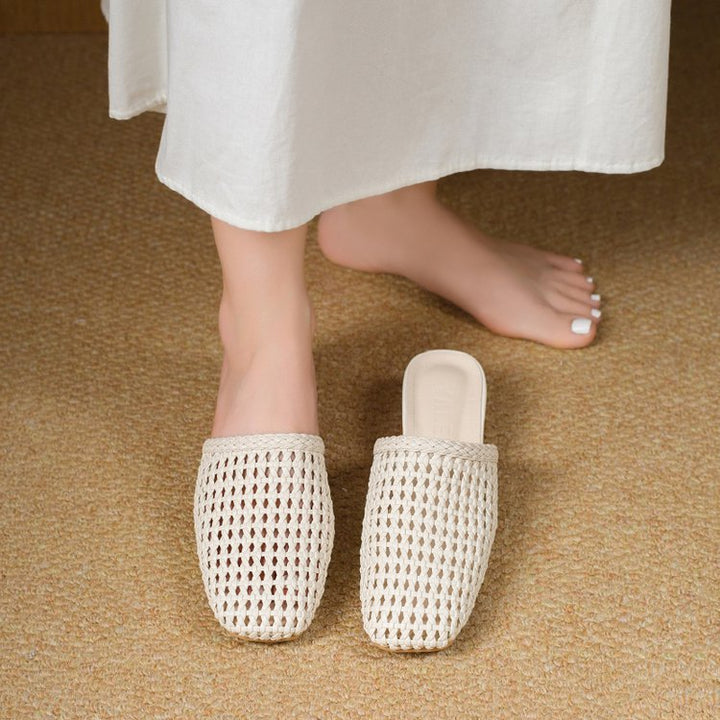 Sandalias planas tejidas de verano para mujer - Breeze
