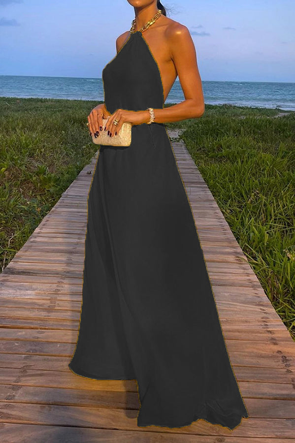 Sadie - Vestido elegante con tirantes al cuello