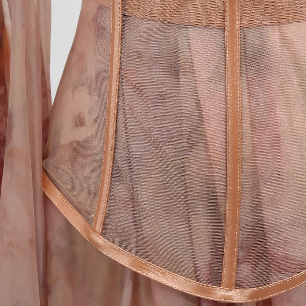 Vestido de fiesta para mujer con corsé y cola trasera - Elsa