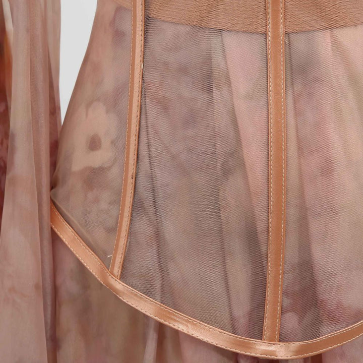 Vestido de fiesta para mujer con corsé y cola trasera - Elsa