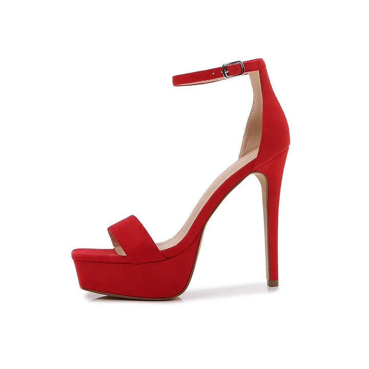 Sandalias de plataforma y pulsera al tobillo - Cyrielle