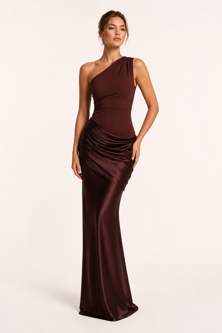 Vestido largo mujer gala elegante ajuste entallado - Selena