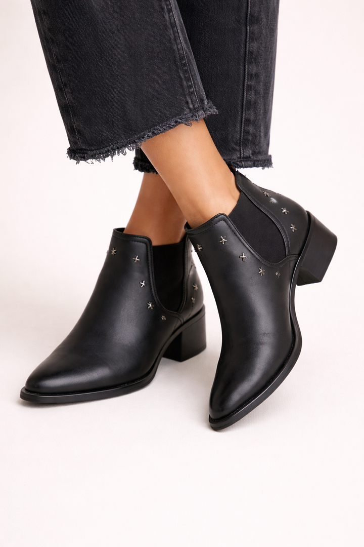 Botines mujer tacón medio estilo Chelsea - Greta