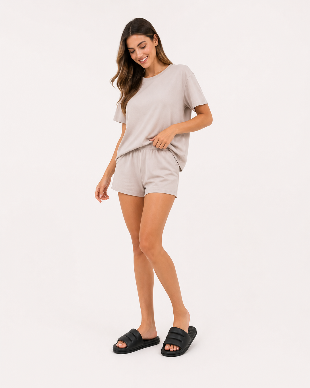 Sandalias planas mujer acolchadas slider empeine abierto verano - Ingrid