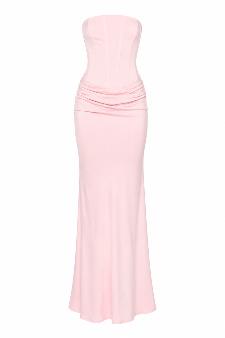 Vestido largo mujer elegante ajustado efecto moldeador - Leni