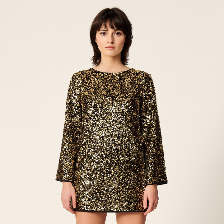 Vestido de lentejuelas para mujer de corte relajado - Aeryn