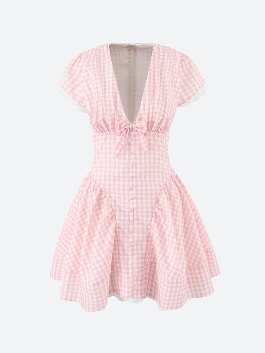 Vestido mini para mujer con escote en V - Ylvaine