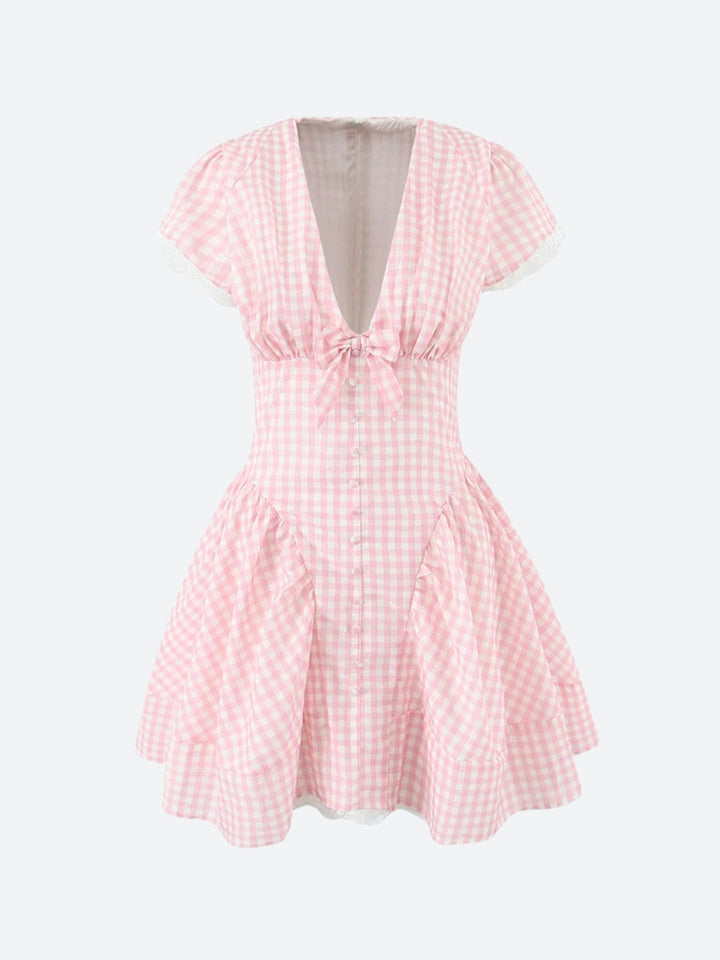 Vestido mini para mujer con escote en V - Ylvaine