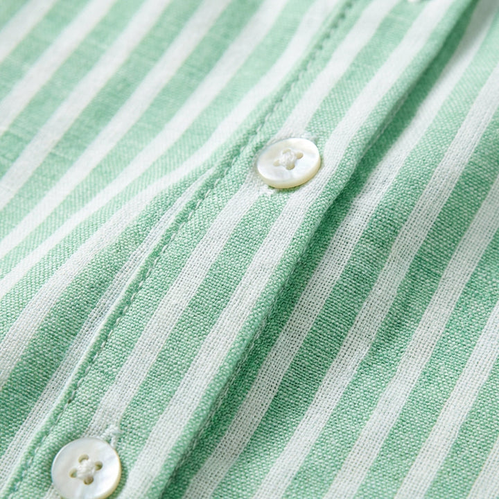 Emilia | Vestido Camisero Rayas Escalonado Mujer