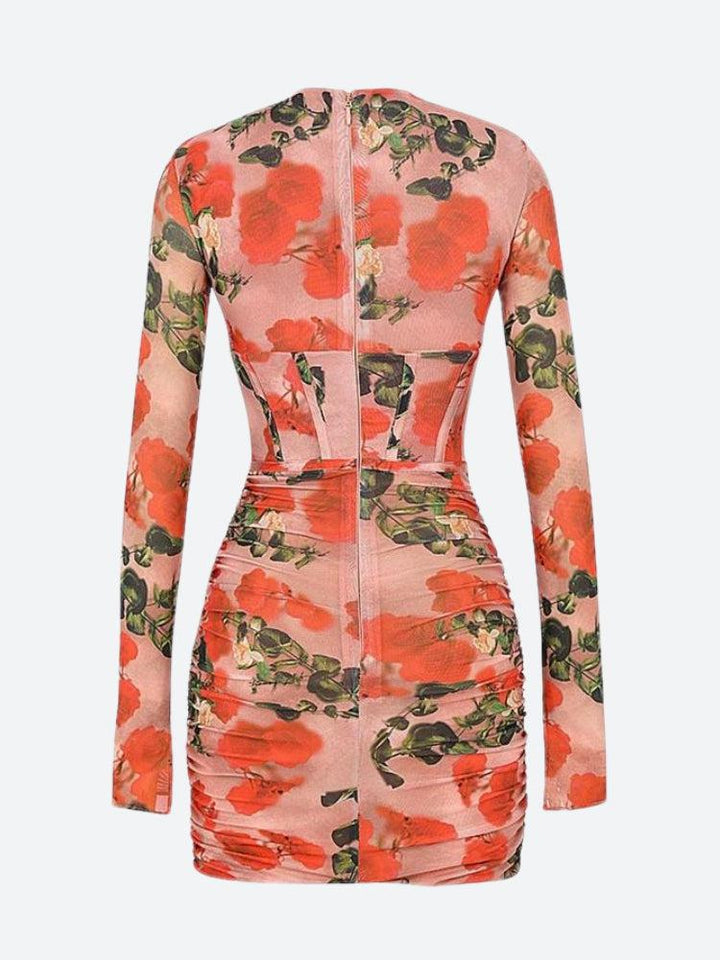 Vestido corto para mujer con escote frontal - Yrsa
