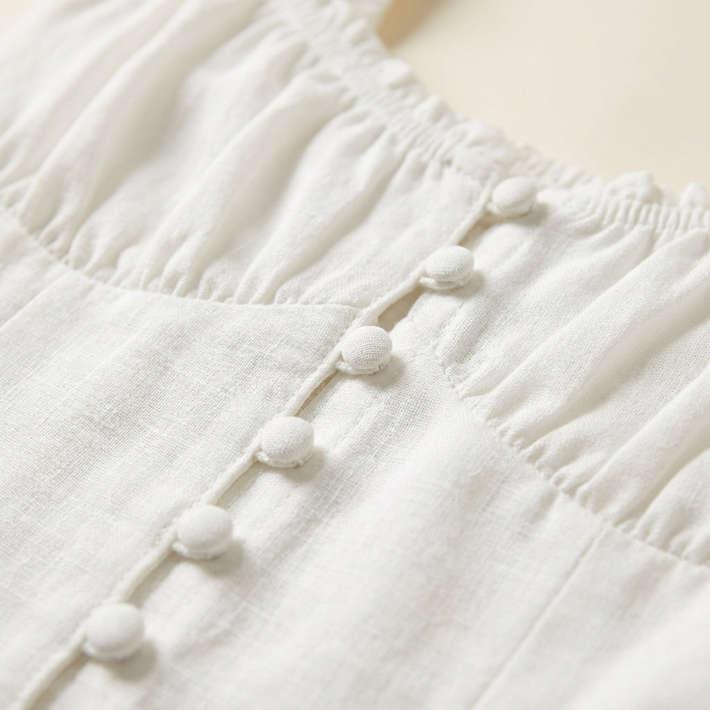Jimena | Vestido Midi Tirantes con Volante Mujer