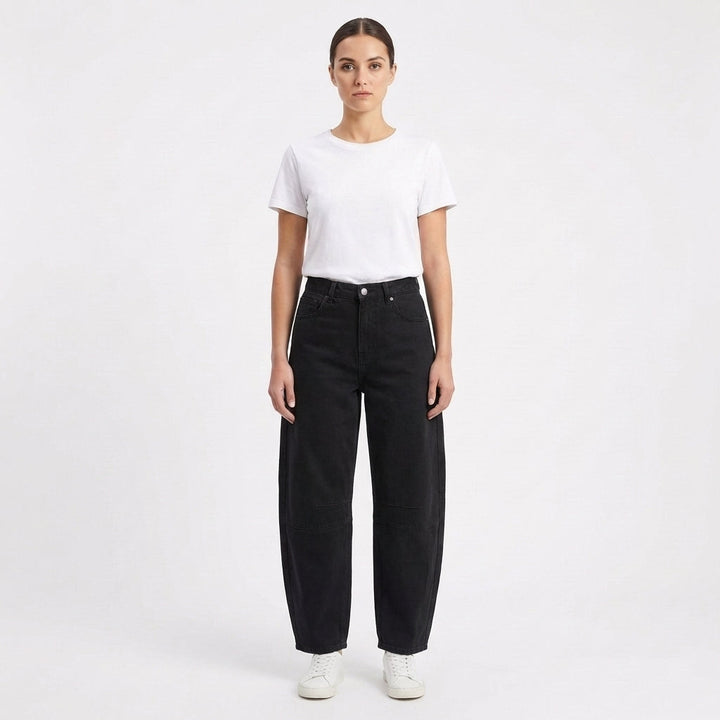 Lucia | Vaqueros Mujer Con Pernera Curva Y Costuras Decorativas | Moderno