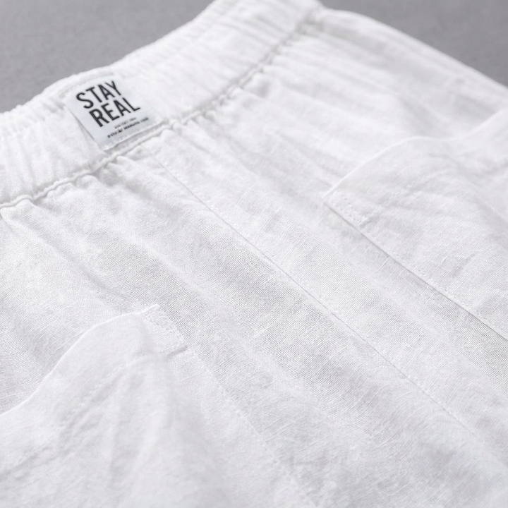 Rea | Pantalones Rectos de Cintura Elástica para Mujer