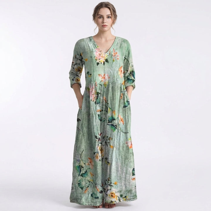 Rosalía | Vestido Largo Floral Holgado Mujer Boho
