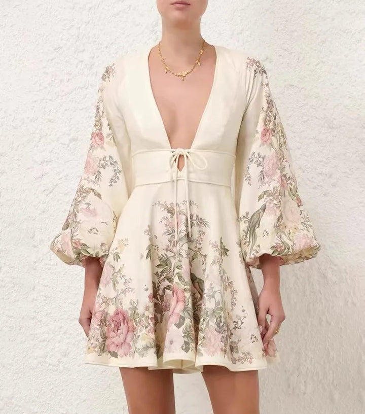 Mahalia - Vestido de tirantes con estampado floral
