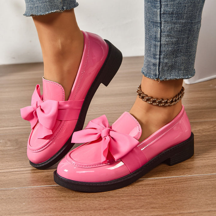 Mocasines casuales con moño frontal para mujer - Camila