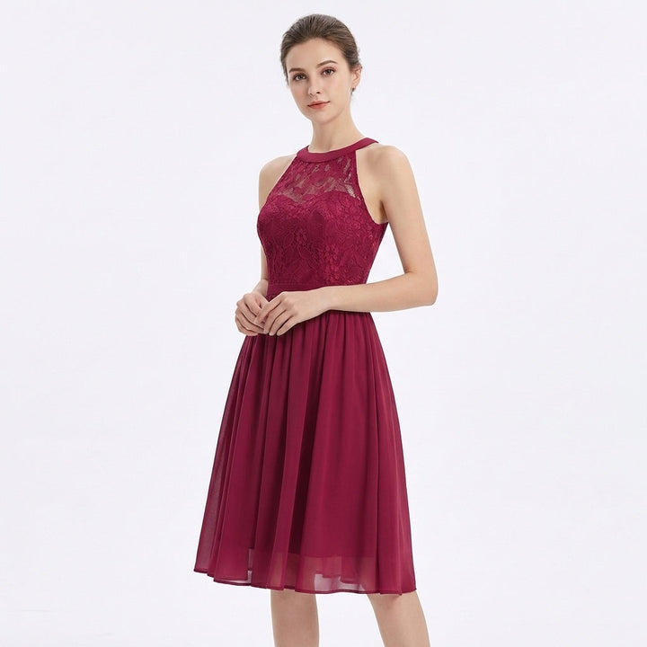 Sofia | Vestido Midi Mujer Con Escote Halter Y Falda Fluida | Elegante