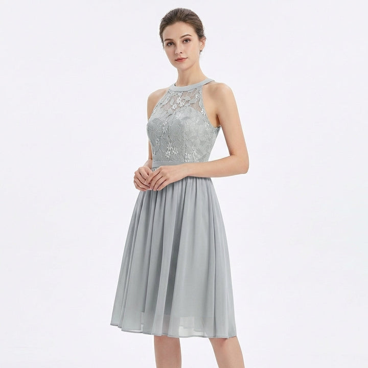 Sofia | Vestido Midi Mujer Con Escote Halter Y Falda Fluida | Elegante