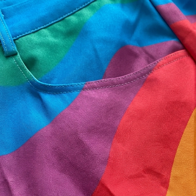 Valeria | Pantalón Mujer Con Pernera Ancha Y Diseño Estampado | Casual