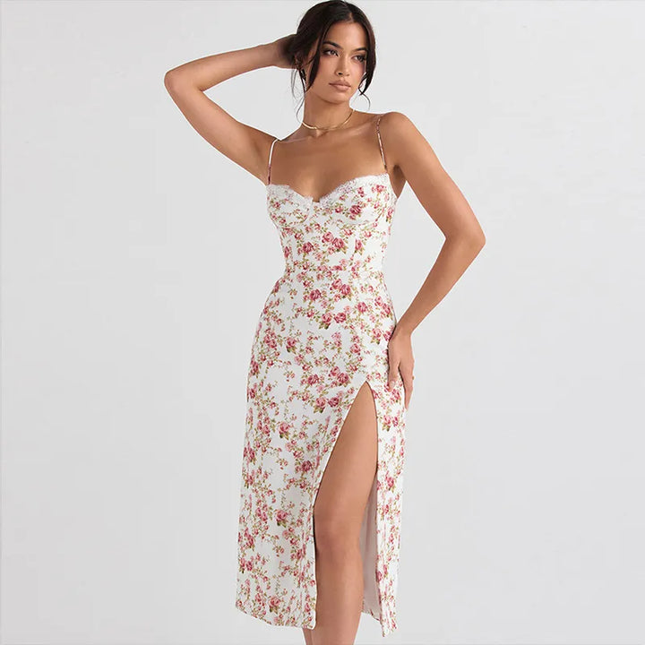 Eloise - Vestido Midi Floral Rosebud