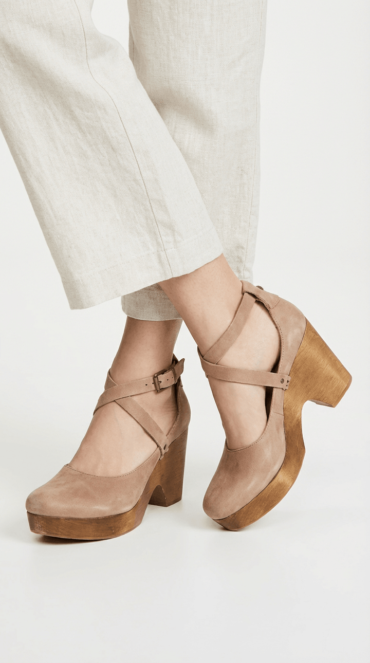 Tacones de cuña con plataforma Solene