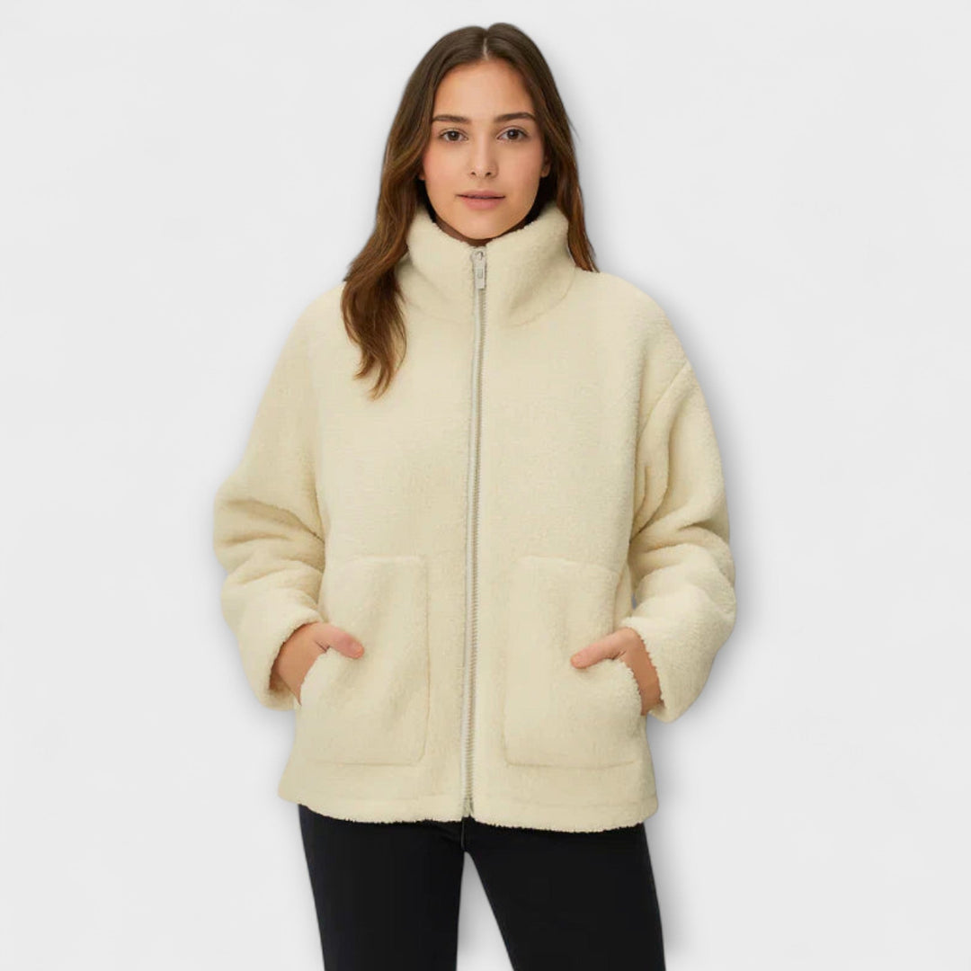Noelia – chaqueta de borreguito oversize