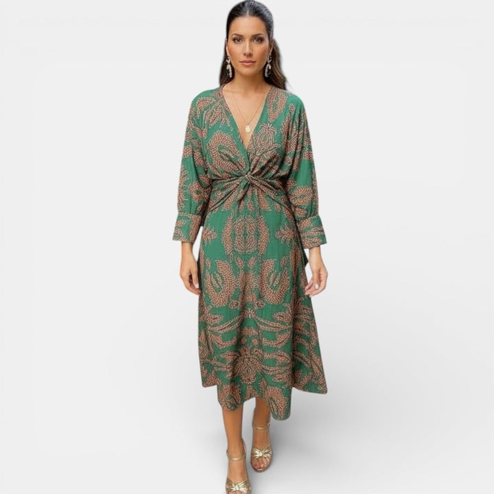 Vestido Maxi Floral Elegante