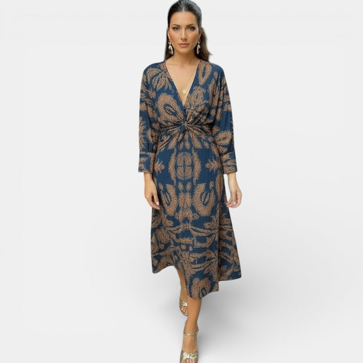Vestido Maxi Floral Elegante