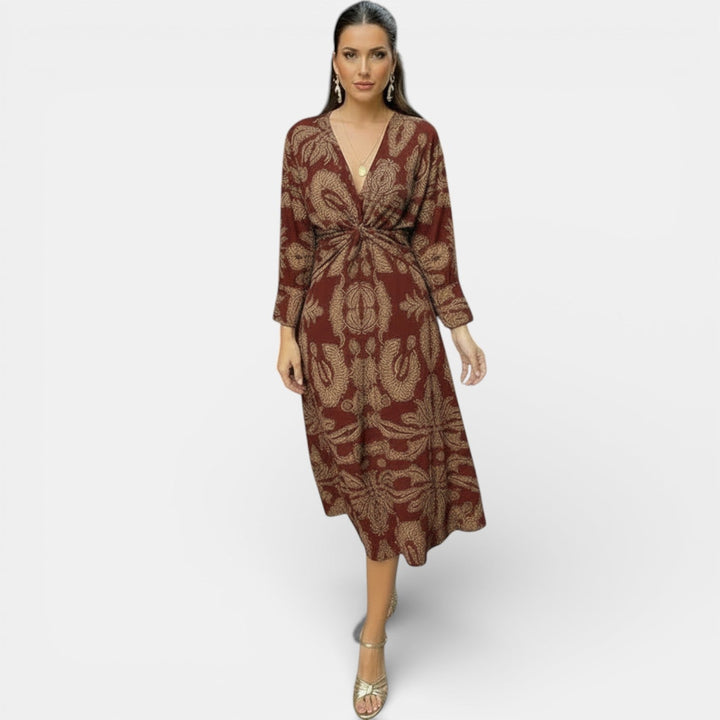 Vestido Maxi Floral Elegante