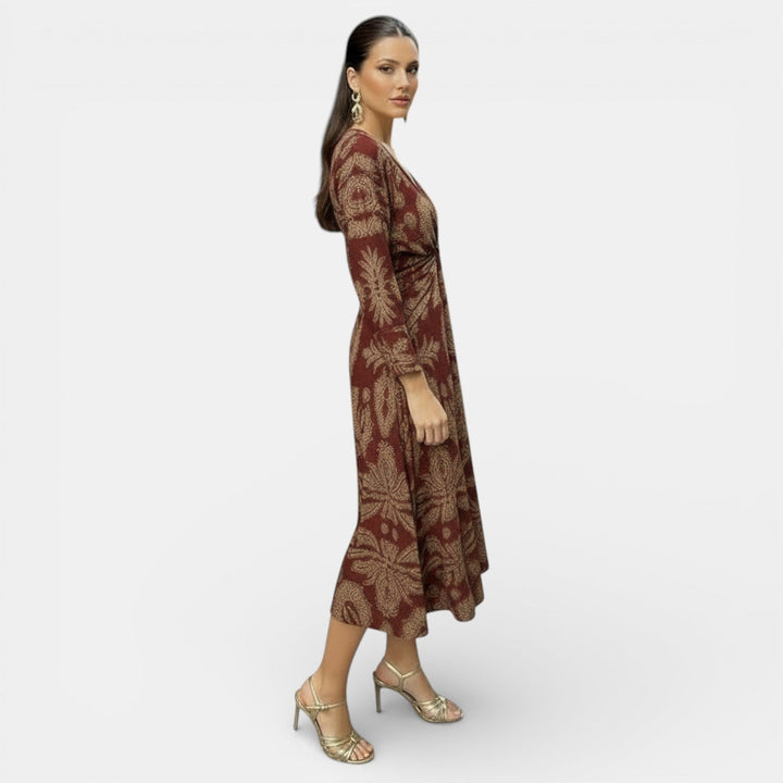 Vestido Maxi Floral Elegante