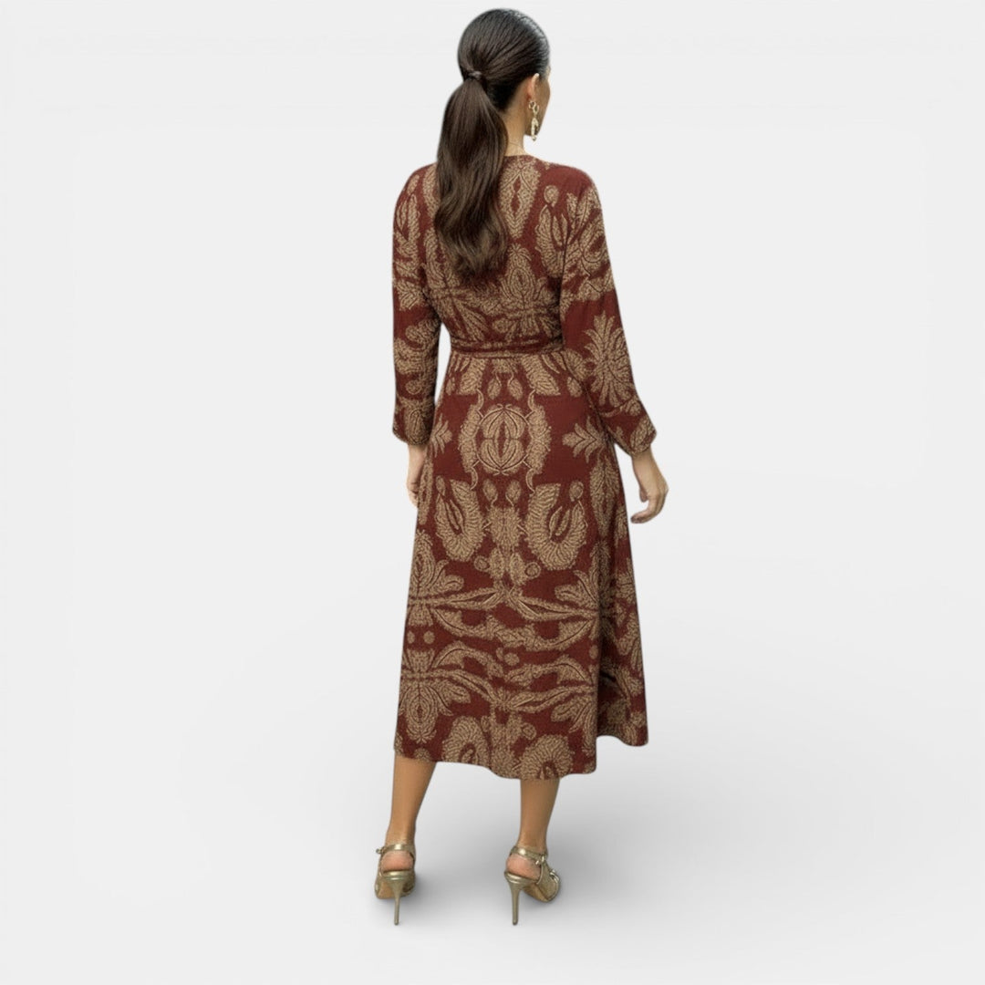 Vestido Maxi Floral Elegante