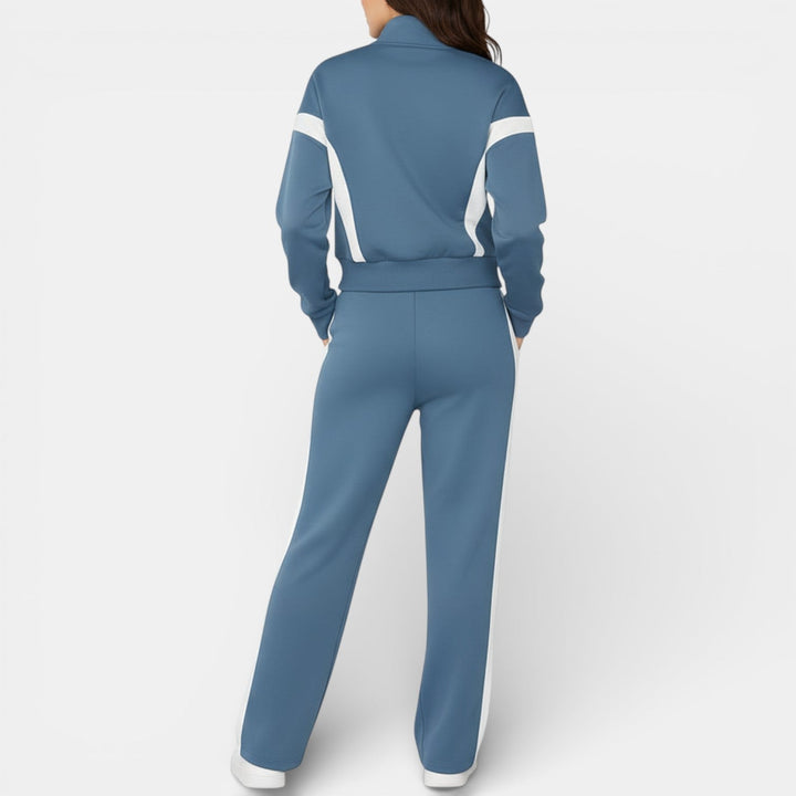 Conjunto Deportivo Mujer con Sudadera y Pantalón Ancho