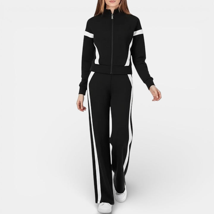 Conjunto Deportivo Mujer con Sudadera y Pantalón Ancho