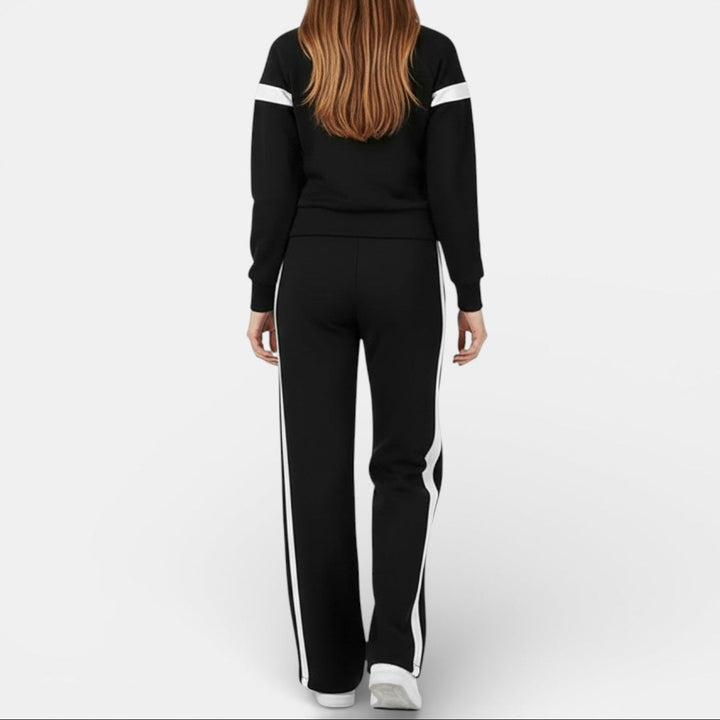 Conjunto Deportivo Mujer con Sudadera y Pantalón Ancho