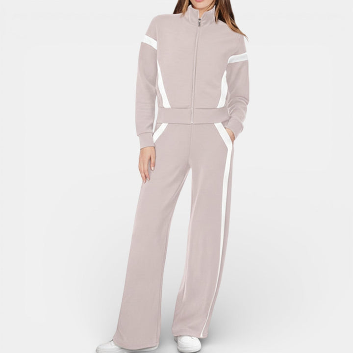 Conjunto Deportivo Mujer con Sudadera y Pantalón Ancho