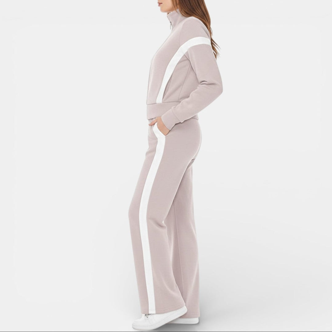 Conjunto Deportivo Mujer con Sudadera y Pantalón Ancho