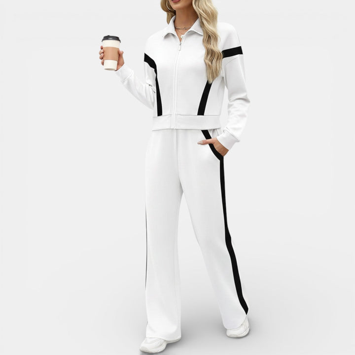 Conjunto Deportivo Mujer con Sudadera y Pantalón Ancho