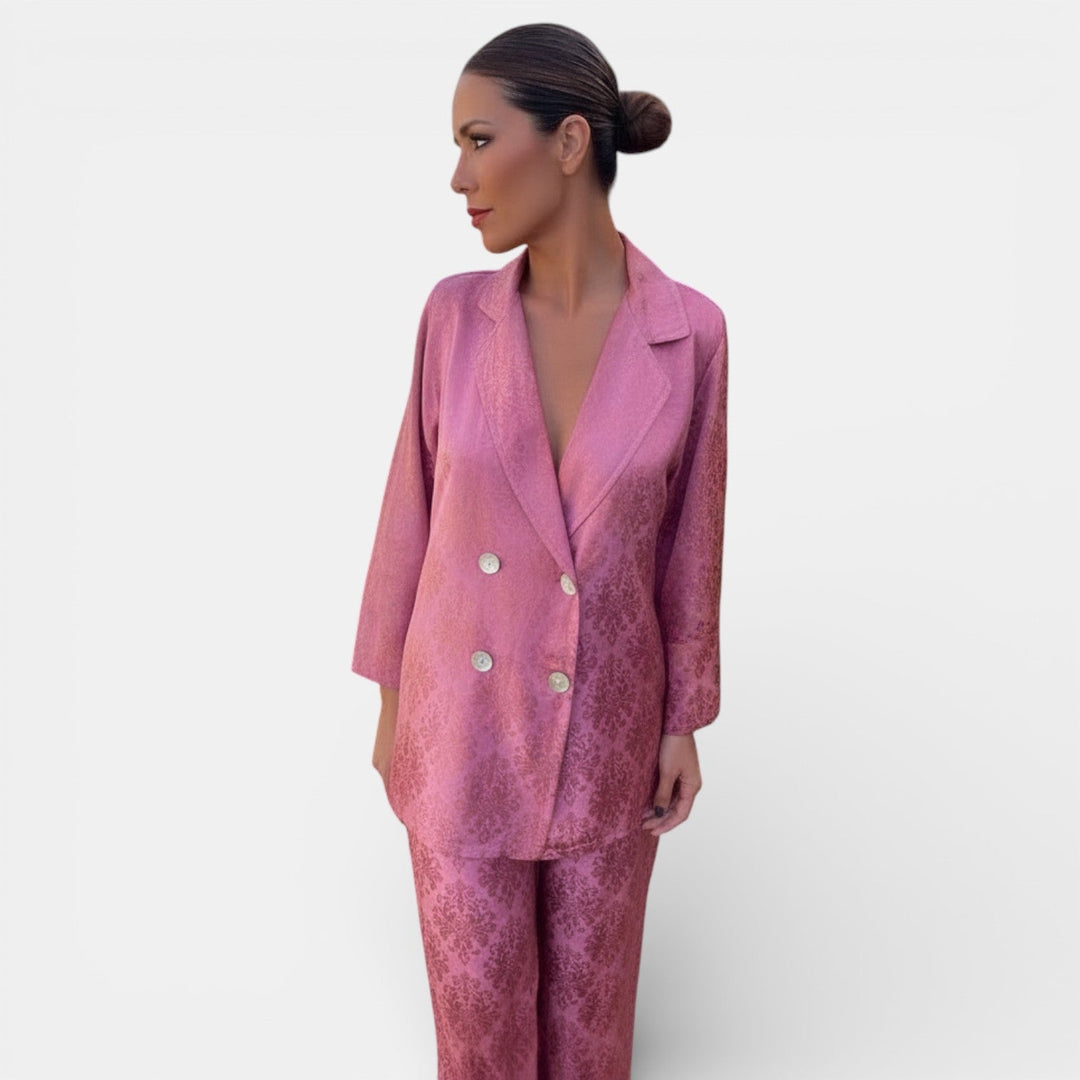 Conjunto Blazer y Pantalón Wide Leg para Mujer