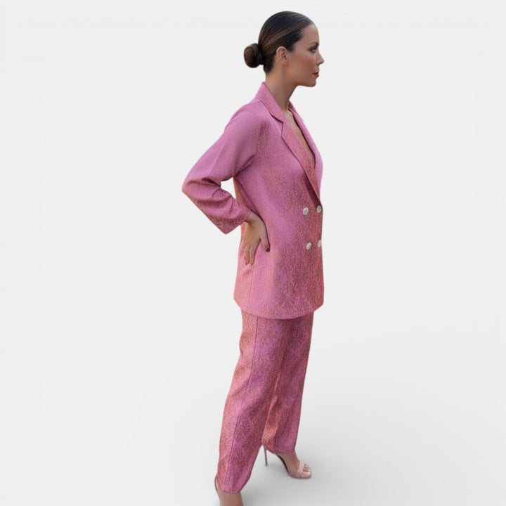 Conjunto Blazer y Pantalón Wide Leg para Mujer