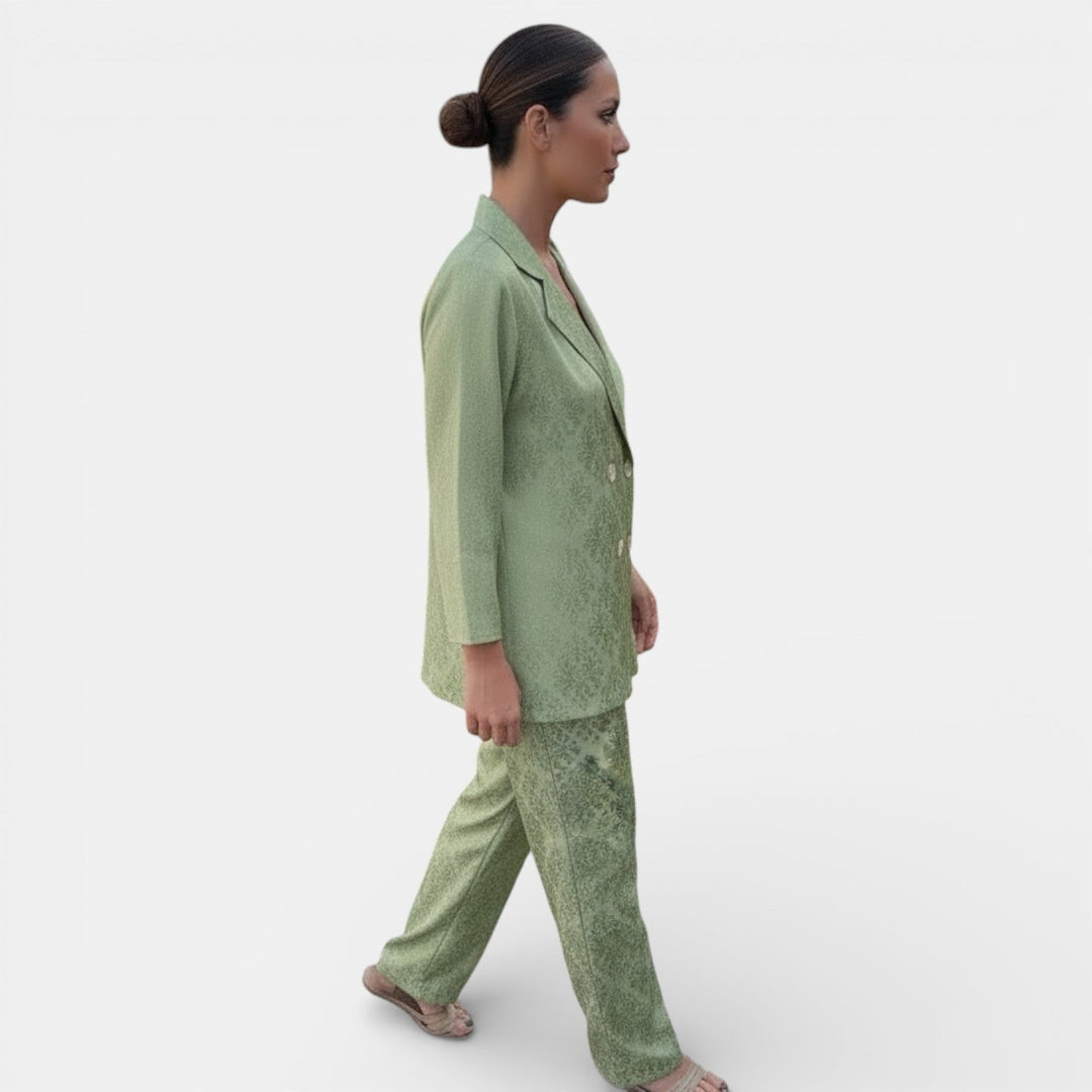 Conjunto Blazer y Pantalón Wide Leg para Mujer