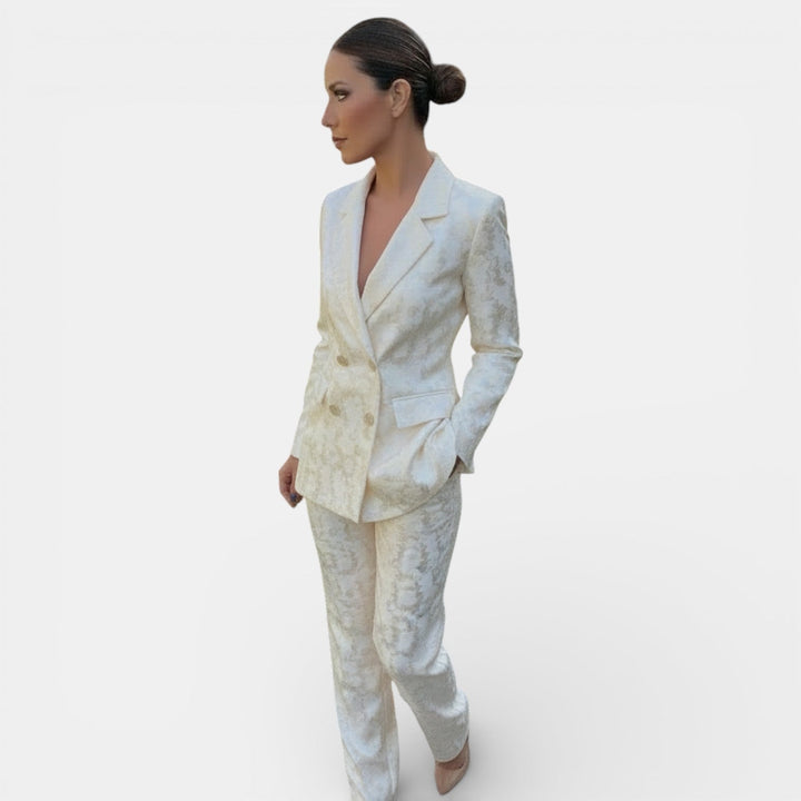 Conjunto Blazer y Pantalón Wide Leg para Mujer
