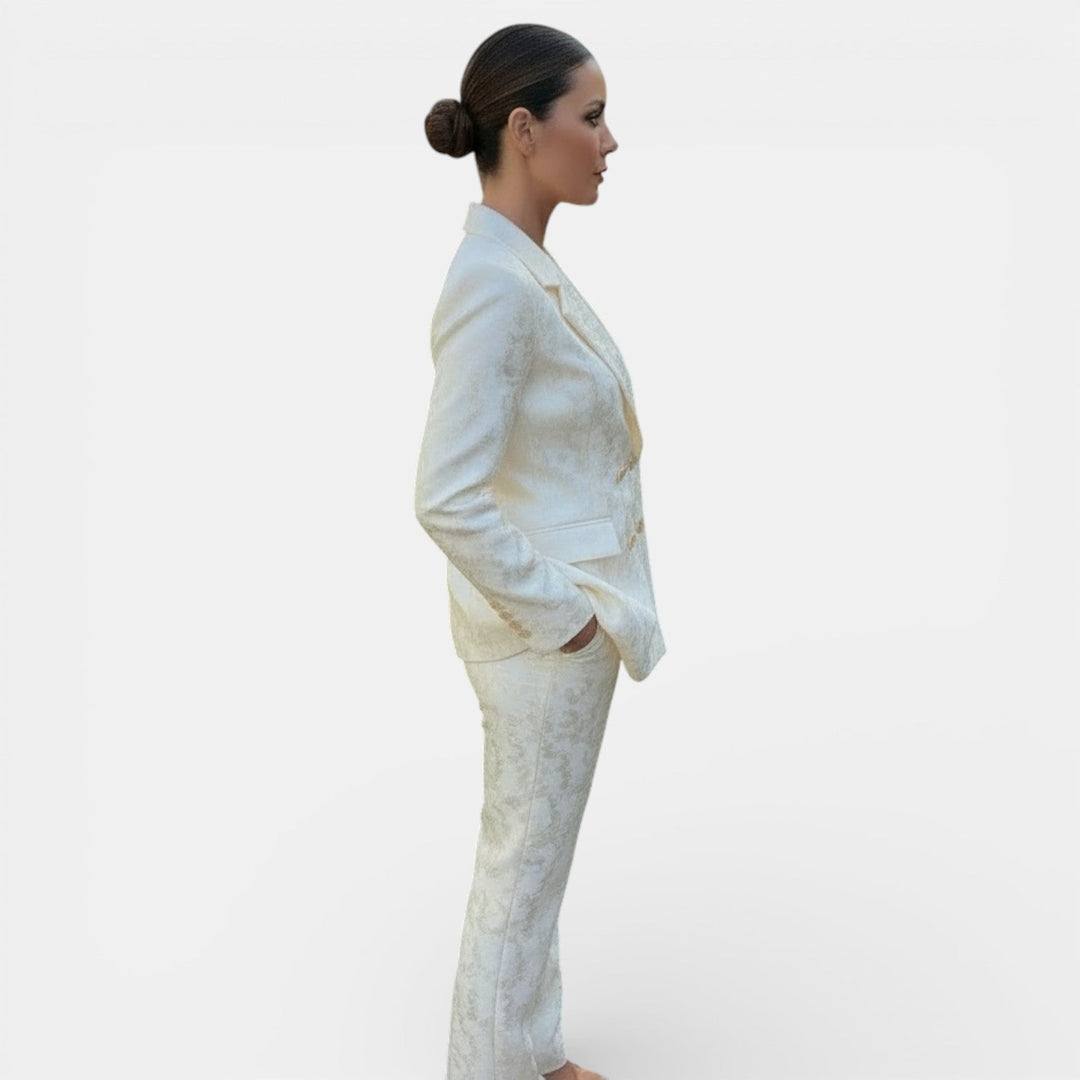 Conjunto Blazer y Pantalón Wide Leg para Mujer