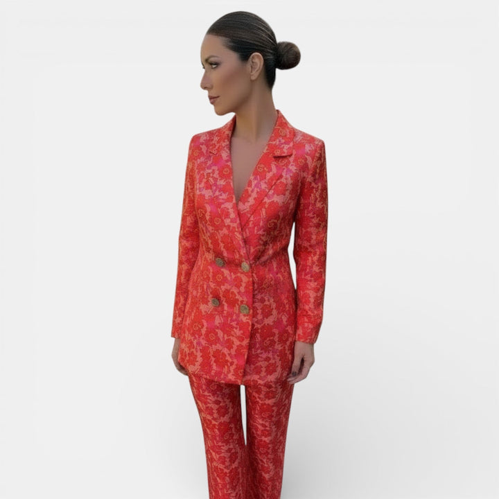 Conjunto Blazer y Pantalón Wide Leg para Mujer