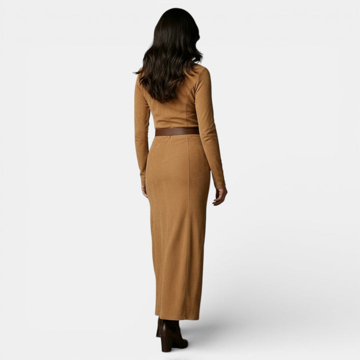 Vestido Ajustado con Cremallera para Mujer