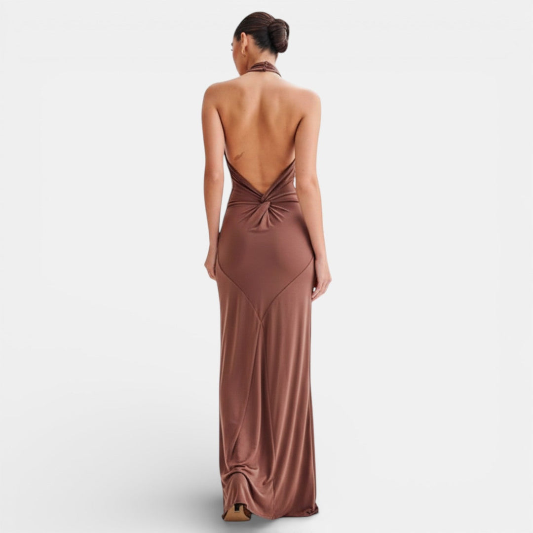 Vestido Maxi Bodycon Halter para Mujer