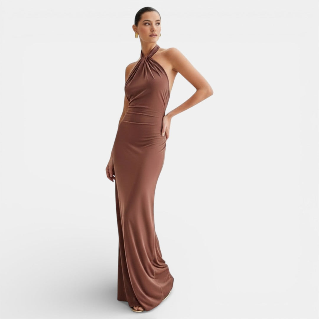 Vestido Maxi Bodycon Halter para Mujer